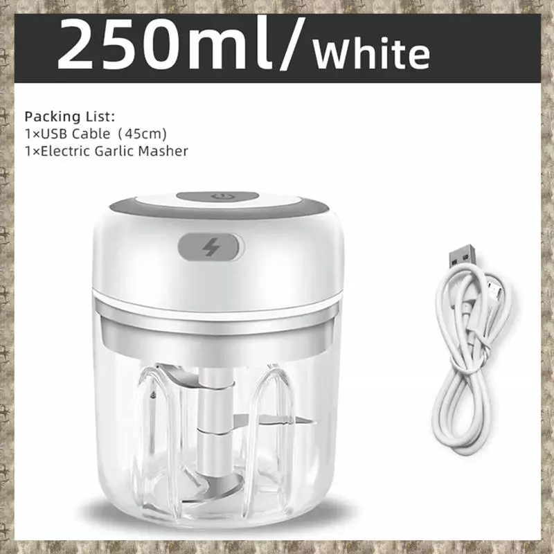 เครื่องบดกระเทียมพกพา USB Mini Garlic Masher thumbnail 6