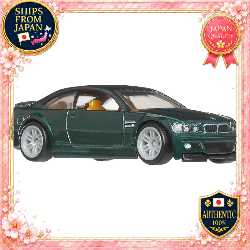 Hot Wheels Car Culture Power Trip BMW M3 Vehicle Toy Miniature 3 Years Old Green JKF30