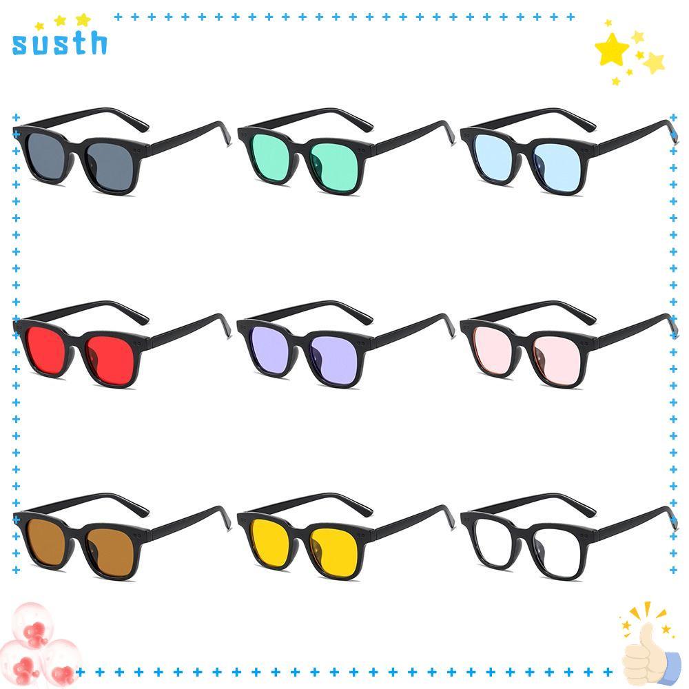 ของพวกเขา แว่นตากันแดดกรอบสี่เหลี่ยม,ป้องกันรังสียูวีที่มีสีสันเลนส์มหาสมุทรอาทิตย์แว่นตา,ย้อนยุคฤดูร้อนแว่นตาหรูหราสําหรับผู้หญิงและผู้ช