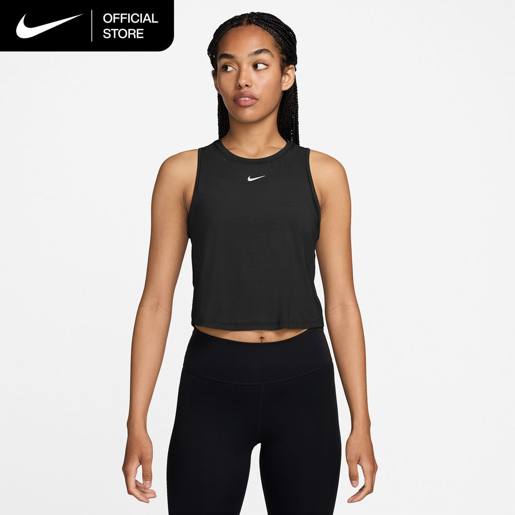 Nike Dri-FIT Women's One Classic Cropped Tank Top - Black [FN2846-013]