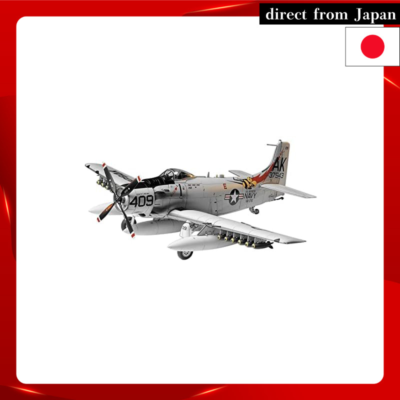 Tamiya 1/48 Masterpiece Aircraft Series No. 58 U.S. Navy Douglas A-1H Skyraider Plastic Model 61058