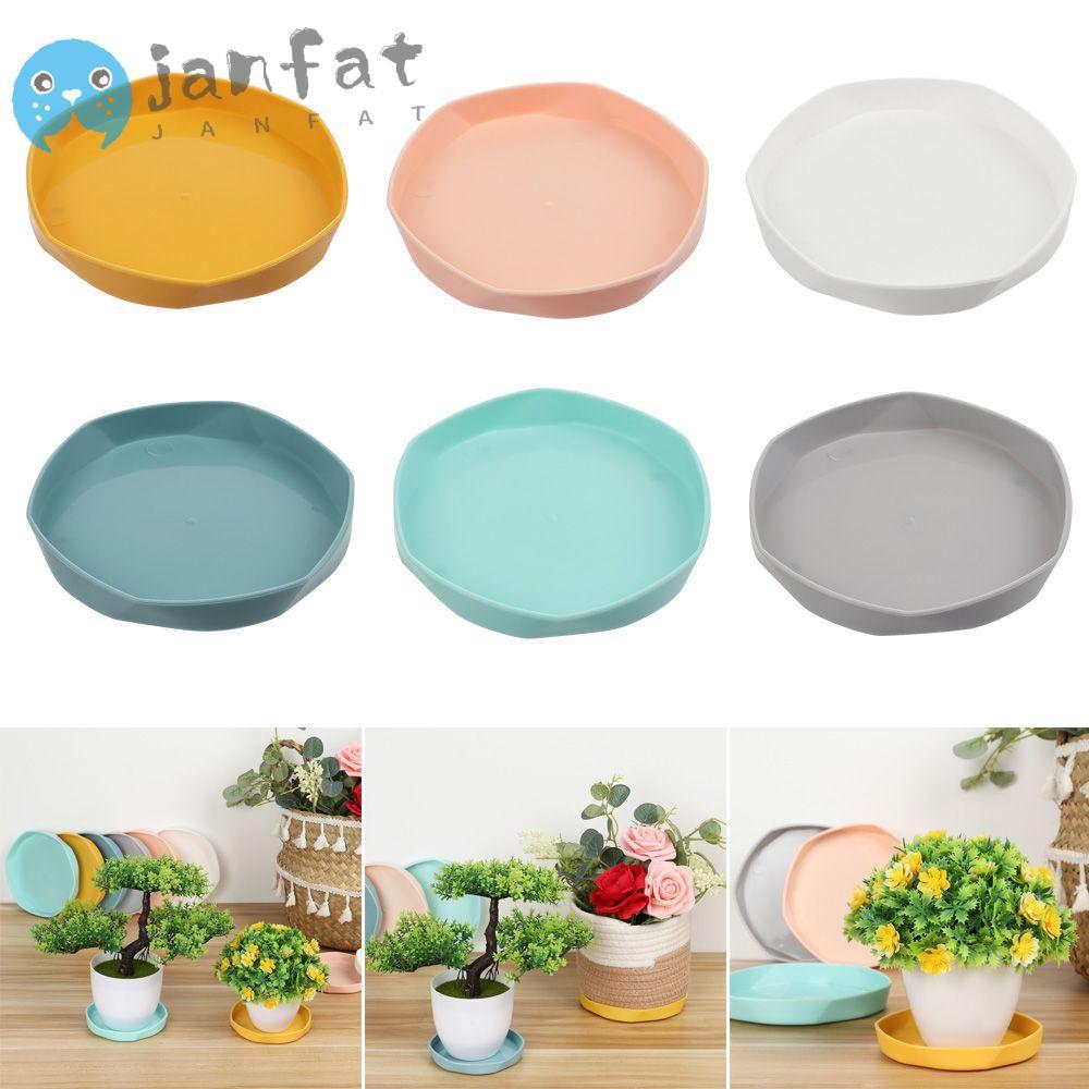 JANFAT 1 ชิ้นถาดหยด Heavy Duty Garden กระถางดอกไม้ถาดพลาสติกจานรอง