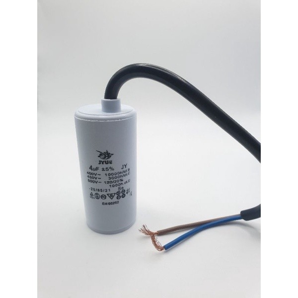 มอเตอร์ตัวเก็บประจุCBB60 450V AC 4uf 2สาย caprun