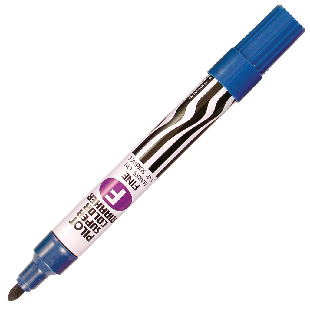 PILOT ปากกามาร์คเกอร์ หัวกลม รุ่น SC-F หมึกสีน้ำเงิน ขนาด 1.5-3 มม.