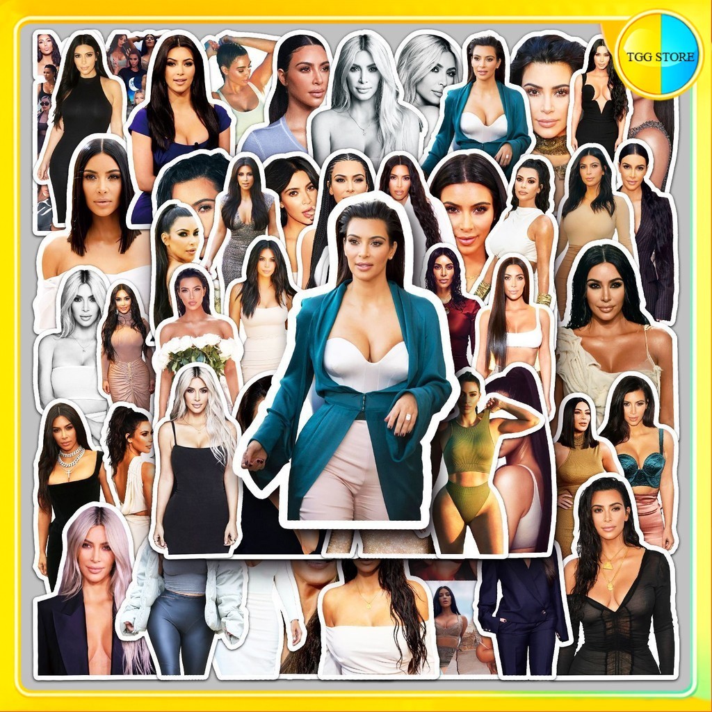 🚚พร้อมส่ง🚚 50แบบ Sticker นักออกแบบแฟชั่น คิม คาร์แดเชี่ยน Kim Kardashian Fashion Designer