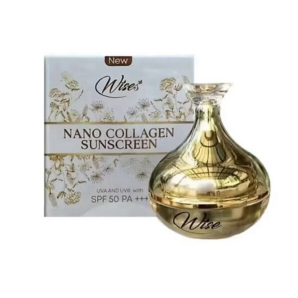(แพ็คเก็ตใหม่) กันแดดไวซ์ นาโน Wise Nano collagen SPF50PA+++