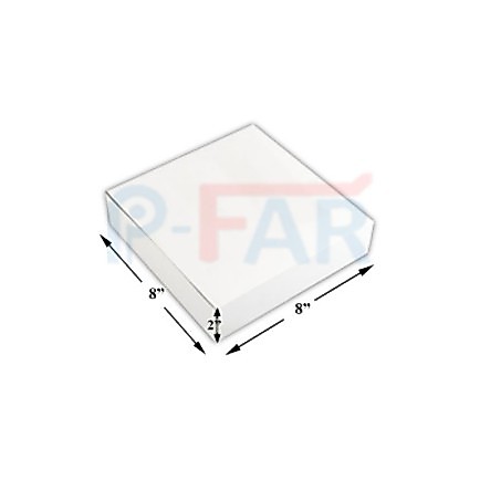 กล่องเค้กแม็ค 1 ปอนด์ ขนาด 8x8x3.5 นิ้ว ไม่เจาะ (50 ใบ) INH109