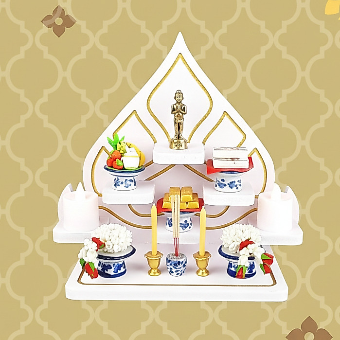 หิ้งพระมินิ หิ้งพระเครื่อง หิ้งไอ้ไข่ หิ้งพระขนาดเล็ก หิ้งพระโมเดิร์นมินิมอล k10-amu01