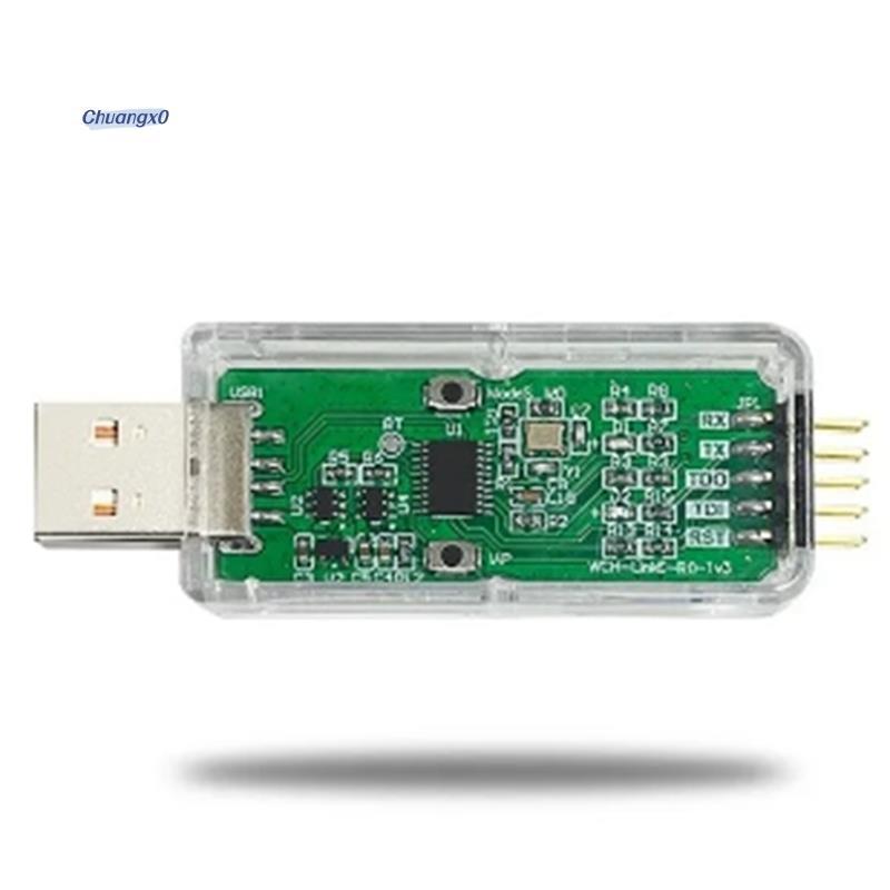 Chuangtfx03WCH LinkE ดาวน์โหลดออนไลน์ Debugger รองรับ WCH RISC-V ARM Chip 1 พอร์ตอนุกรมเป็น USB