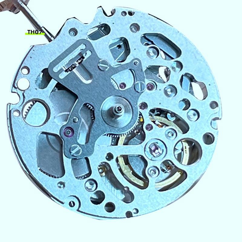 Belinda7NH70/NH70A Skeletonized Mechanical Movement Black Metal 3 Hands Automatic Self-Winding Mecha