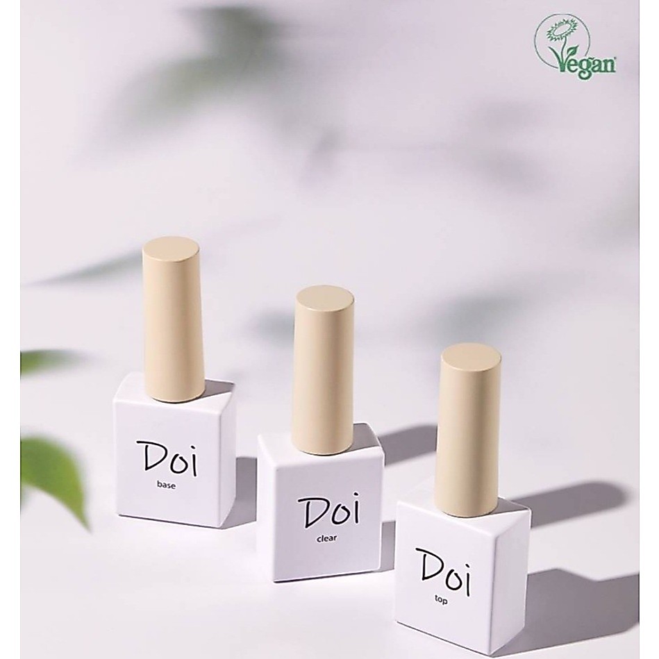 🆕️Doi VEGAN gel🇰🇷 3ตัวเลือก Base+Top non wipe+Clear gel แปรงแบบใหม่ โดอิ by NailBayo ของแท้จากเกาหลี