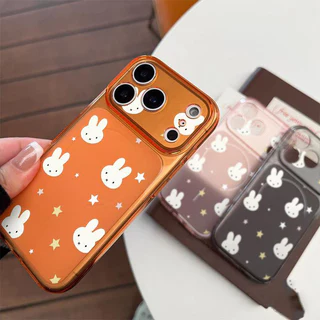 เคสมือถือดีไซน์มินิมอล ลายการ์ตูนสุดฮิต กันรอย กันตก สำหรับ iPhone 17 16 15 14 13 12 11 Series