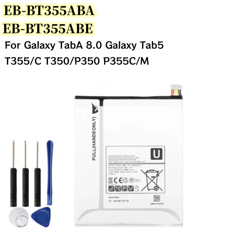 แท็บเล็ต EB-BT355ABE EB-BT355BA แบตเตอรี่สําหรับ Galaxy Tab A 8.0 T355 T355C T350 P355C P355M P205 P