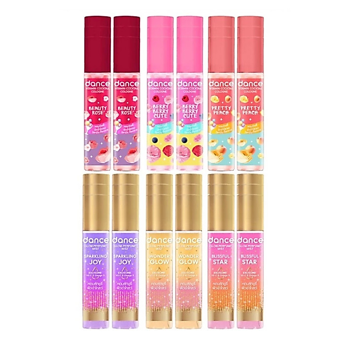Dance Cologne Vitamin – แดนซ์โคโลญ น้ำหอม มิสท์ผสานวิตามิน กลิ่นหอมสดชื่น พกพาง่าย 18–20 มล.