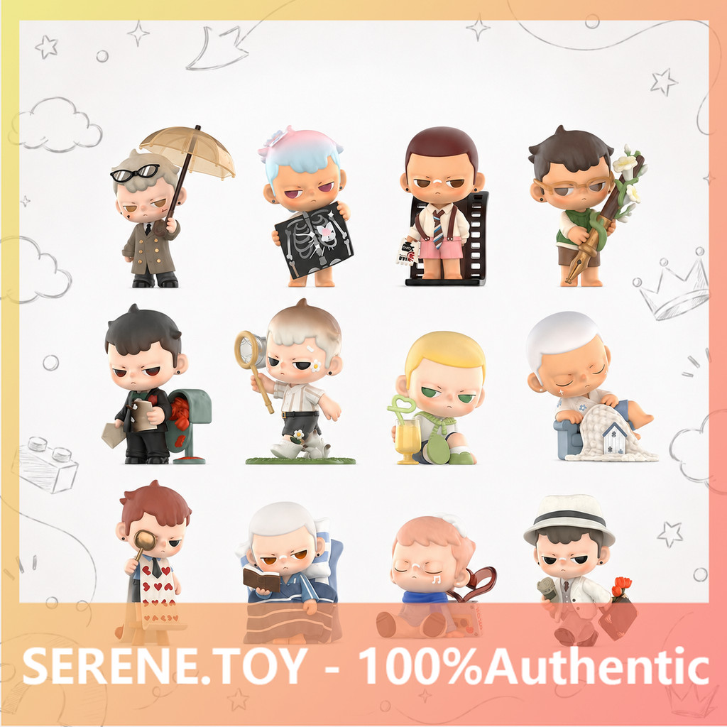 POPMART KUBO Loves Fixed Grid Series รูป Mystery Box ของเล่นเครื่องประดับของขวัญ