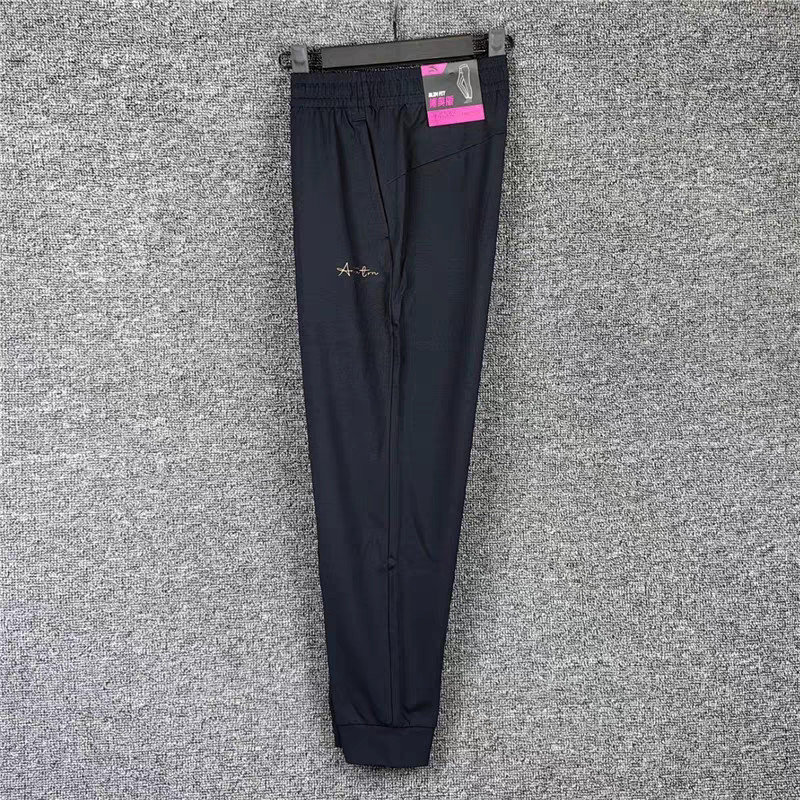 กางเกงผ้าไหมน้ําแข็ง Anta 丨 Yakesi Slim-fit Anta กางเกงผู้หญิงฤดูใบไม้ร่วง Breathable กีฬากางเกงถัก1