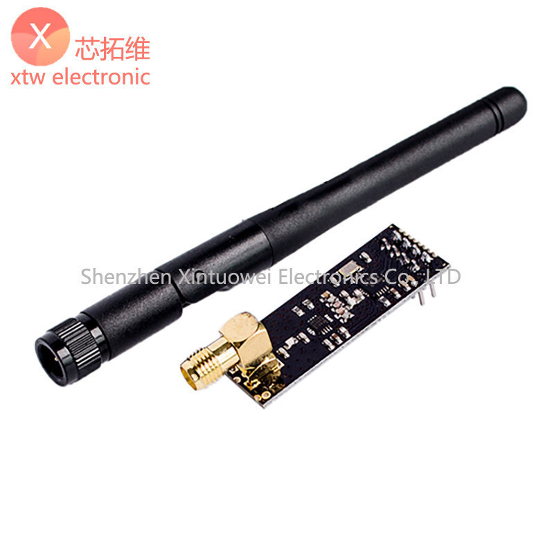 โมดูลไร้สายสําหรับ NRF24L01+PA+LNA ระยะทาง 1100 เมตร (พร้อมเสาอากาศส่ง)