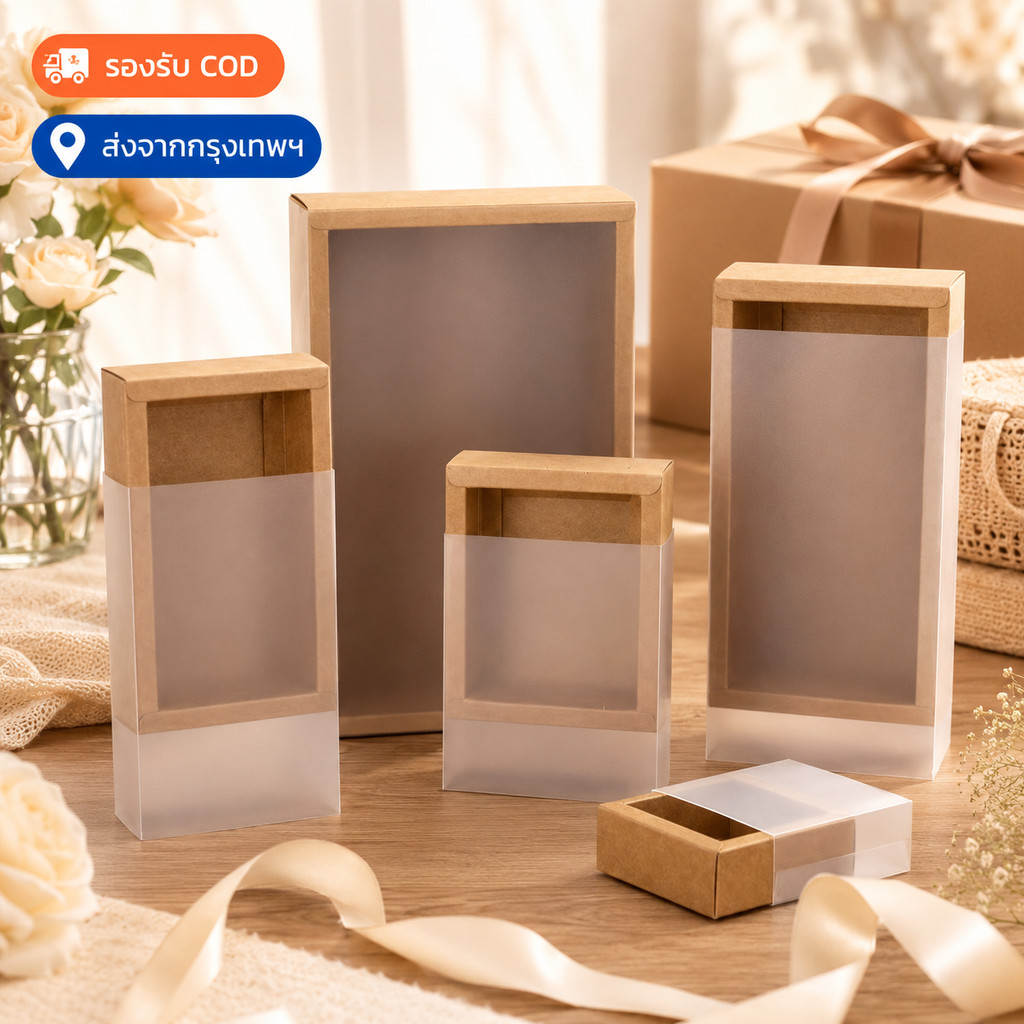 กล่องของขวัญลิ้นชัก DIY พรีเมียม กล่องหรู ถาดเลื่อน แข็งแรง ใช้เป็นของขวัญ ราคาส่ง พร้อมส่ง COD กรุงเทพ