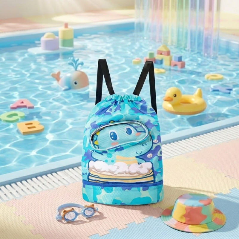 ZZ HOME01 กระเป๋าใส่ชุดว่ายน้ำ กระเป๋าว่ายน้ำเด็ก รูปที่ 6