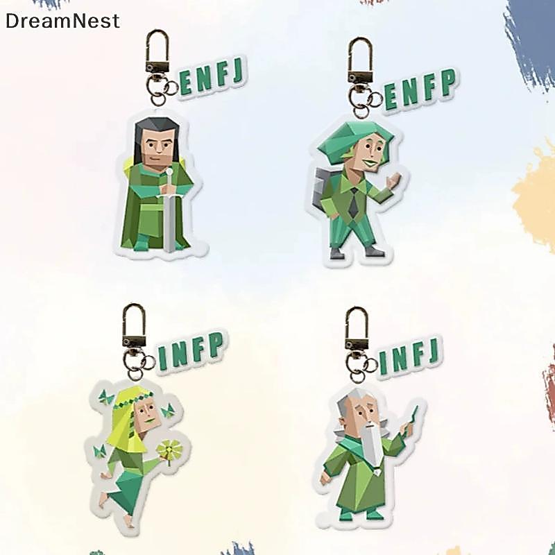 [DreamNest] การ์ตูน MBTI ตัวอักษรอะคริลิคพวงกุญแจจี้ Creative หูฟังจี้แปลก Bapa อุปกรณ์ตกแต่งของขวัญ (th)