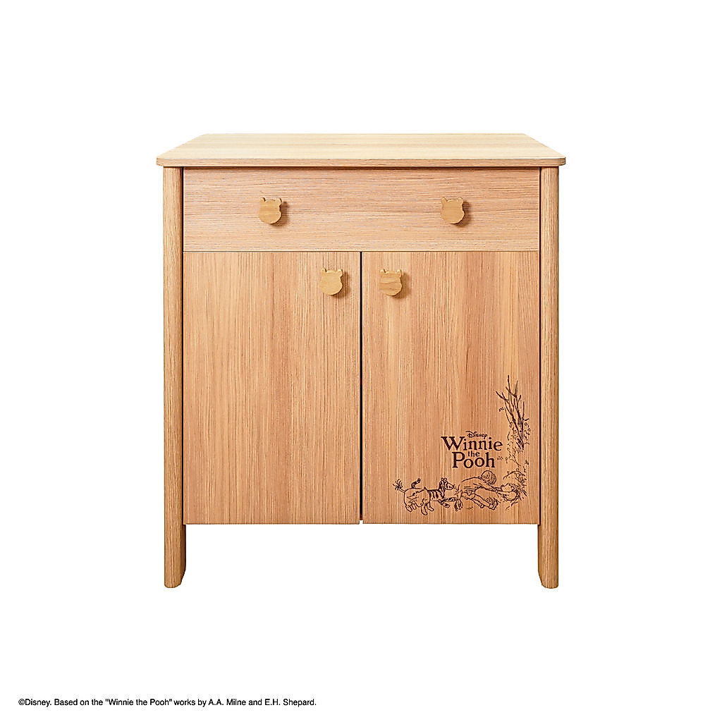 SB Design Square ตู้เตี้ย DISNEY รุ่น POOH100YEAR 80 สี น้ำตาล Honey Oak (80x40x90.5 ซม.) แบรนด์ DISNEYHOME