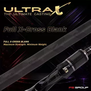 คัน 84 Ultra-X คันตีเหยื่อปลอมแบลงค์ X-Cross ทั้งคัน ความยาว 6ฟุต6 2 ท่อนต่อกลาง