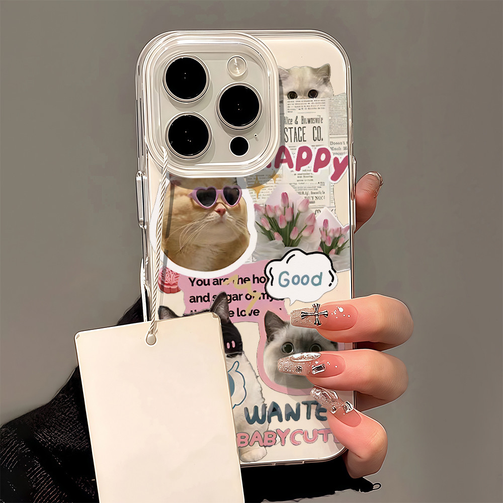 จัดส่งภายในประเทศ เคสโทรศัพท์สีครีม IMD ลายการ์ตูนอนิเมะสุดน่ารักและมีสไตล์ For Galaxy A35 A55 5G A0