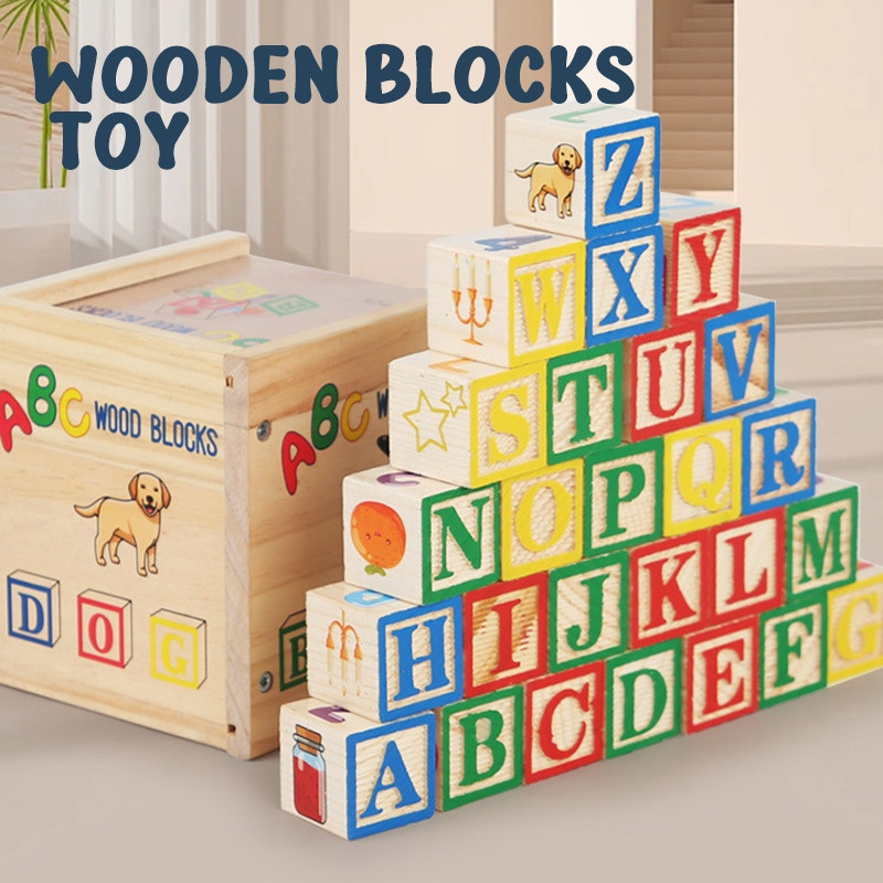 ABC Stacking Blocks - ของเล่น Montessori สําหรับการเรียนรู้แสนสนุก