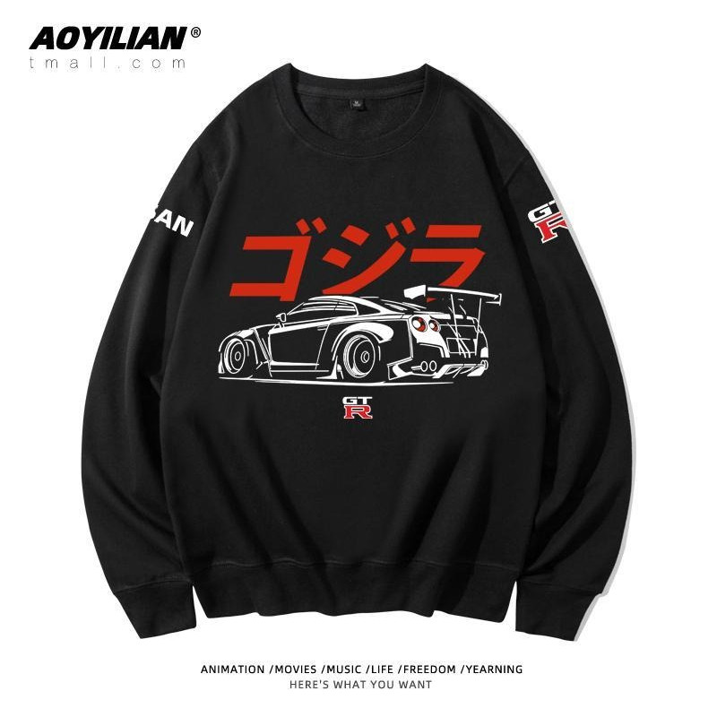 เสื้อยืดคอกลม GTR Ares R35R34 Modified Fleet ผู้ชายผู้หญิงเสื้อผ้าทํางานสามารถปรับแต่ง
