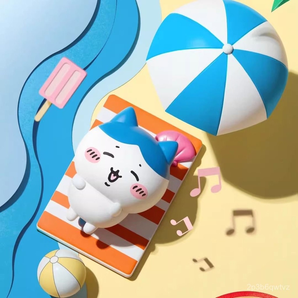 ♞,♘,♙กล่องสุ่มชาฤดูร้อน MINISO Chiikawa Momo ใหม่จาก Chiikawa ของขวัญน่ารัก