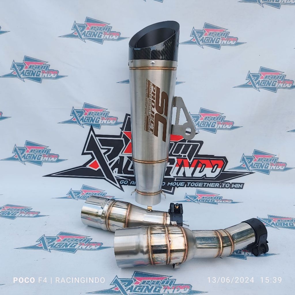 Sc โครงการ s1 slip on Exhaust yamaha r25 mt 25 cbr 250 rr ninja คาร์บูเรเตอร์/fi sll Iron