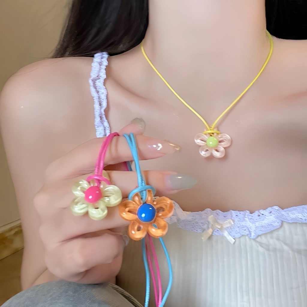 สร้อยคอพร้อมจี้ สร้อยคอ แฟชั่น จี้ ins ใหม่ น่ารัก