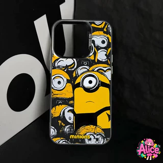 🔥Alice🔥เคส iPhone รูปแบบแอนิเมชั่นมินเนี่ยน ไอโฟน11 For iPhone12 13 14 15 16 Pro MAX X XS XR XS 6 7 8Plus SE2020