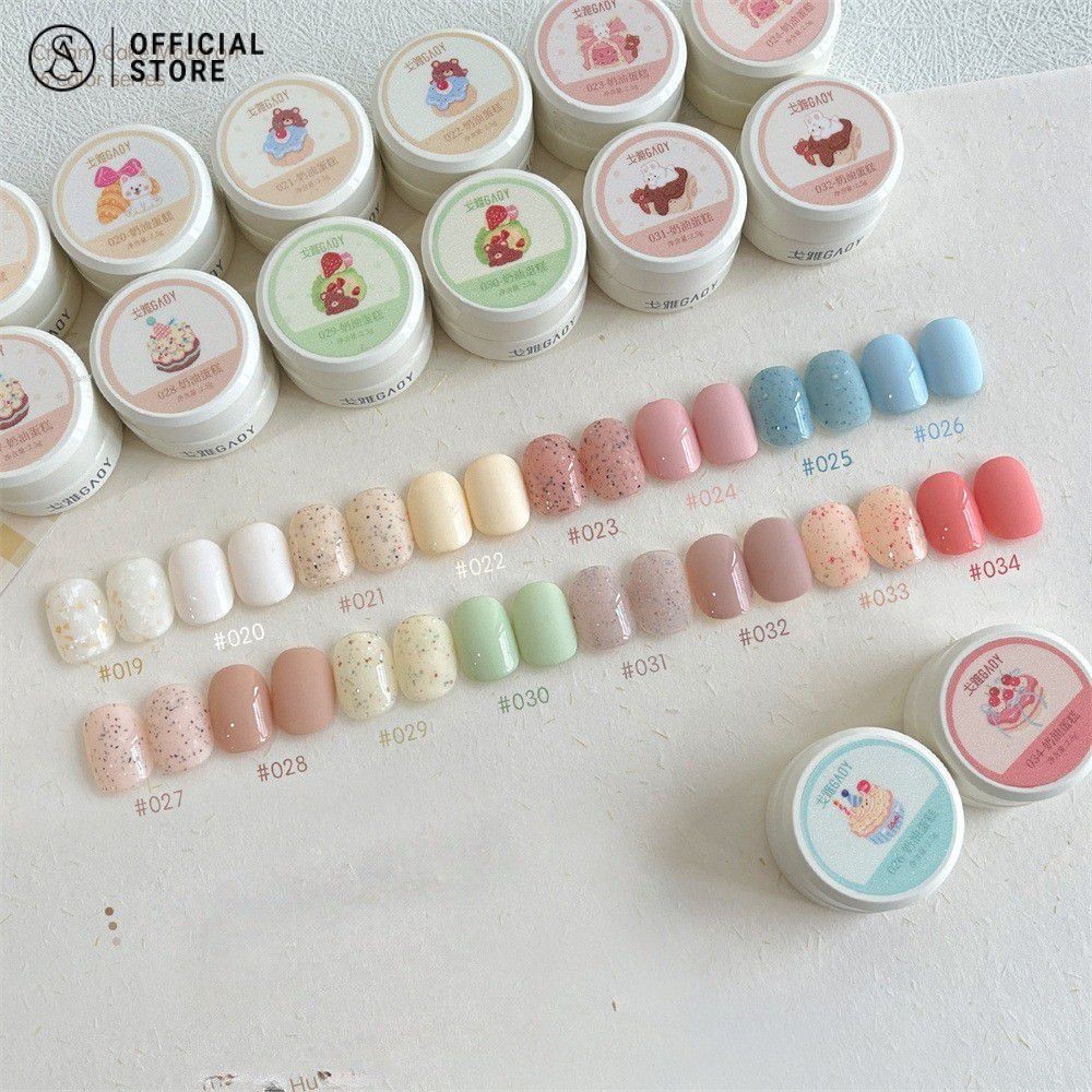 Gaoy Cream Cake Nail Polish Gel ใหม่ฤดูใบไม้ผลิและฤดูร้อน Macaron Dopamine กาวยาทาเล็บ
