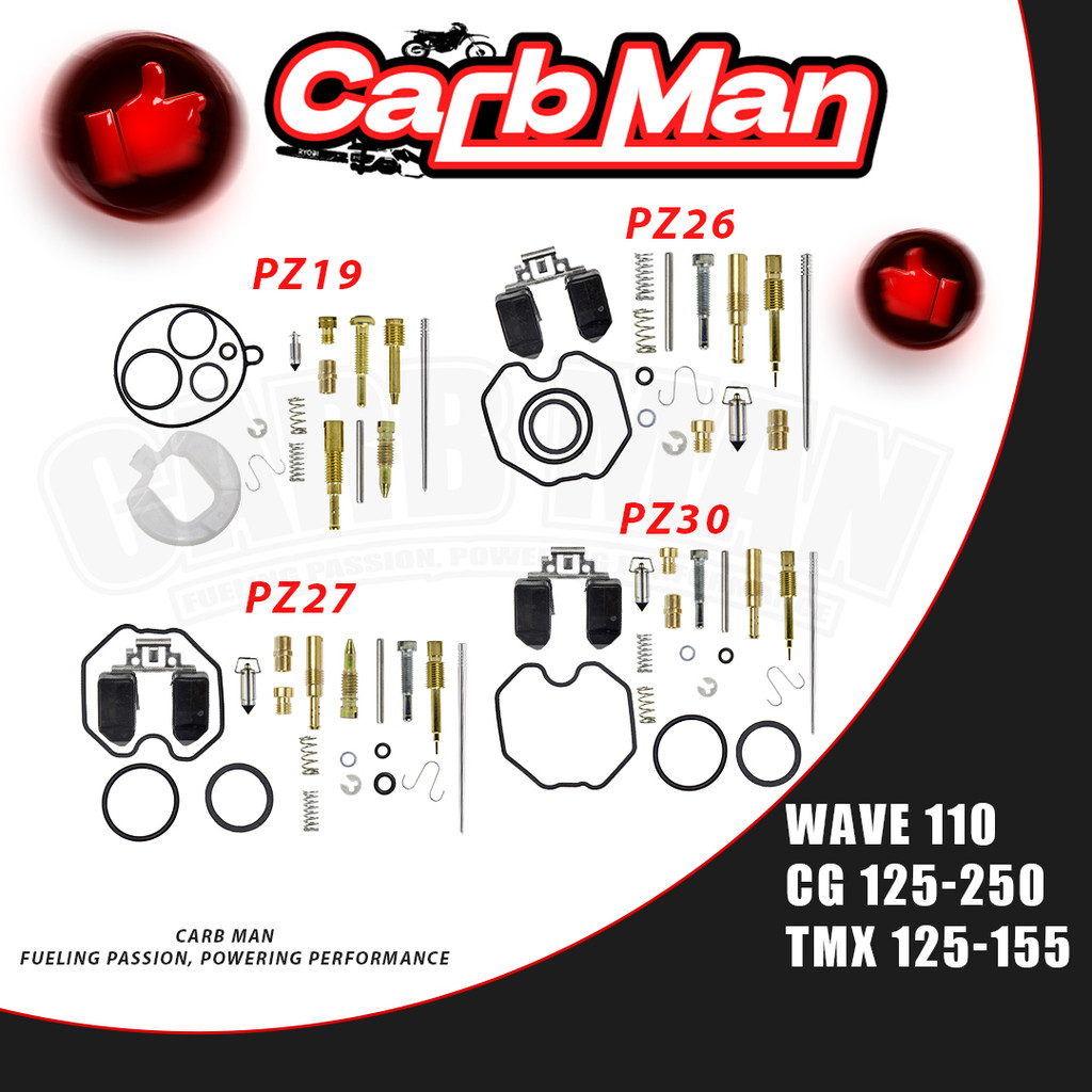 ชุดซ่อมคาร์บูเรเตอร์ สําหรับ WAVE110 PZ19 Z26 PZ27 PZ30 พร้อมเจ็ทสํารอง CG125 150 200 250