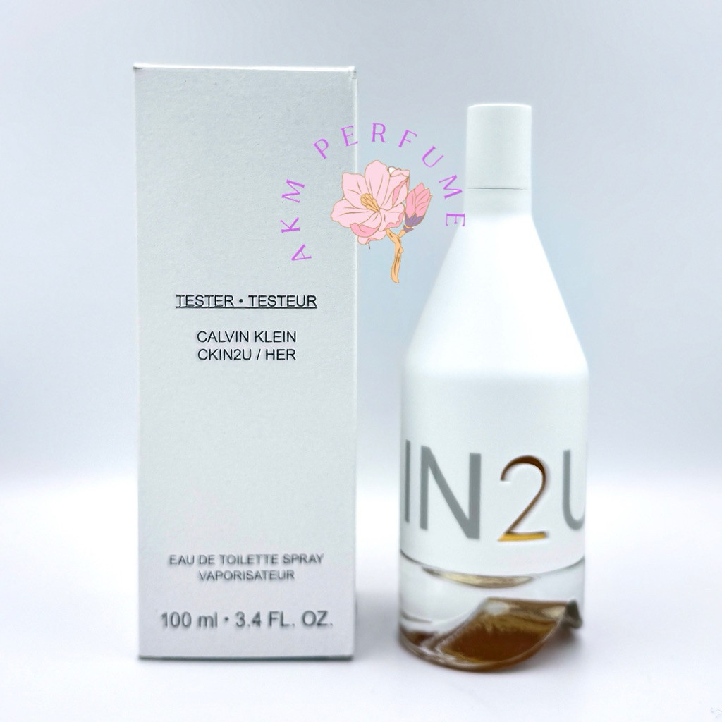 CK in2u her edt 100ml กล่อง tester