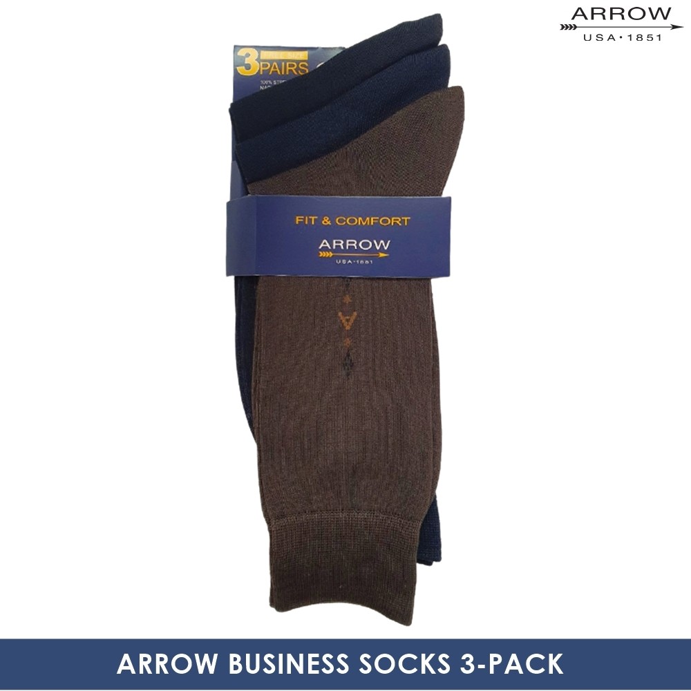 ARROW ถุุงเท้าแพ็คสุดคุ้ม 3 คู่ คละสี รหัส MXCS810A5 SP