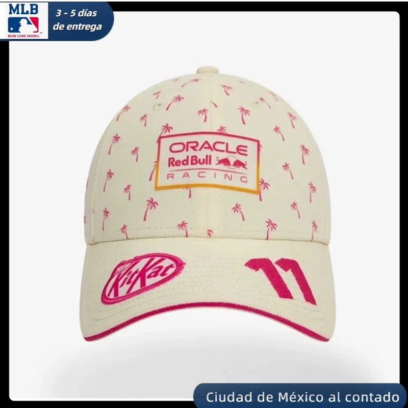 New Era X MLB 2024 F1 Permeter Red Bull Racing Hat Kart Street Dance Hat Duck Tongue Hat Fan Driver 