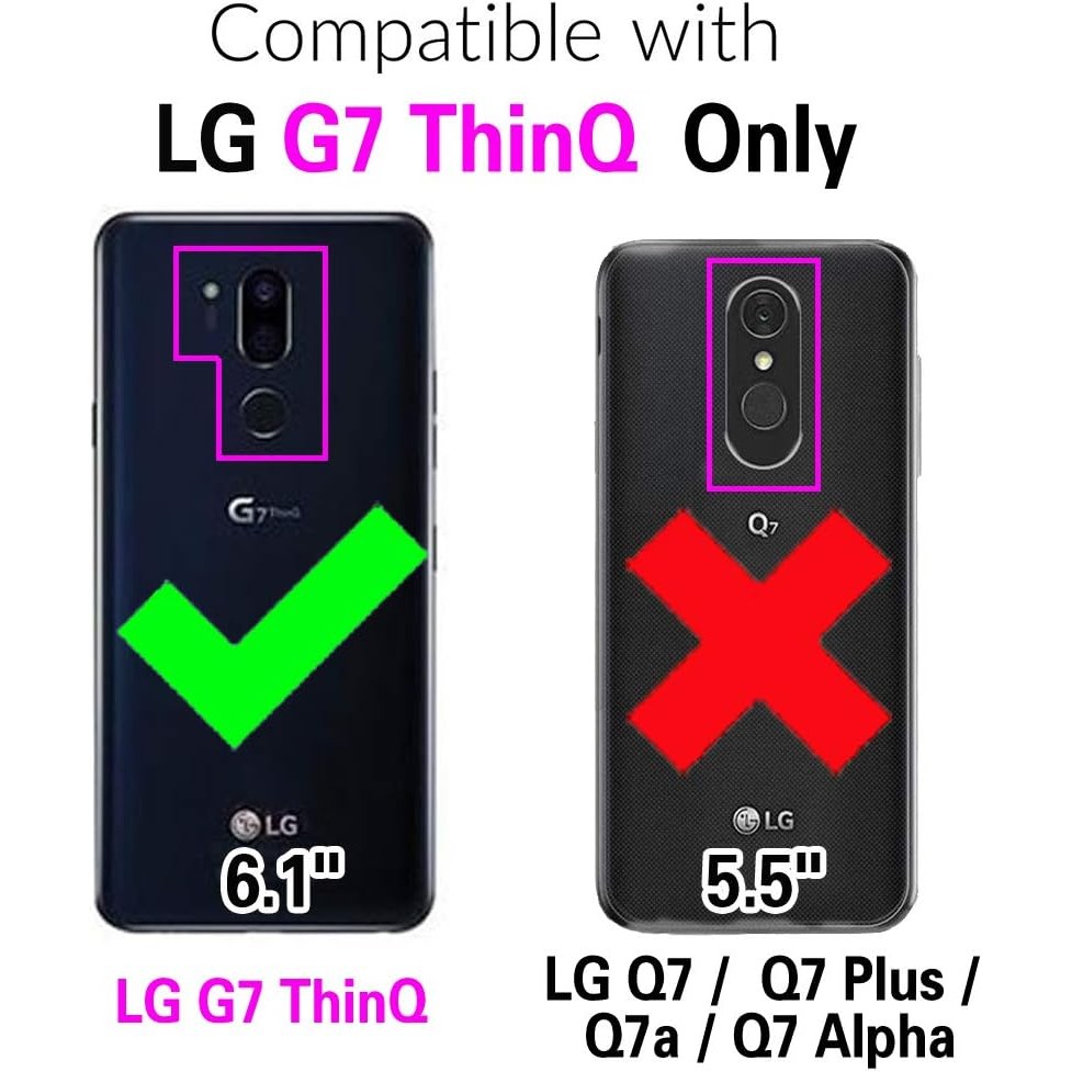 Asuwish เคสโทรศัพท์สําหรับ LG G7 ThinQ ฝาครอบ Hybrid กันกระแทก Full Body ป้องกัน Heavy Duty อุปกรณ์เ