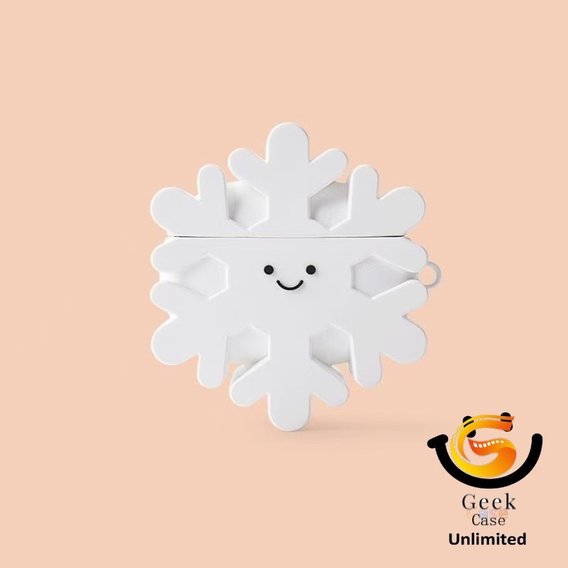 Geek สําหรับ GOOJODOQ J201 J206 เคสหูฟังสร้างสรรค์เกล็ดหิมะน่ารัก