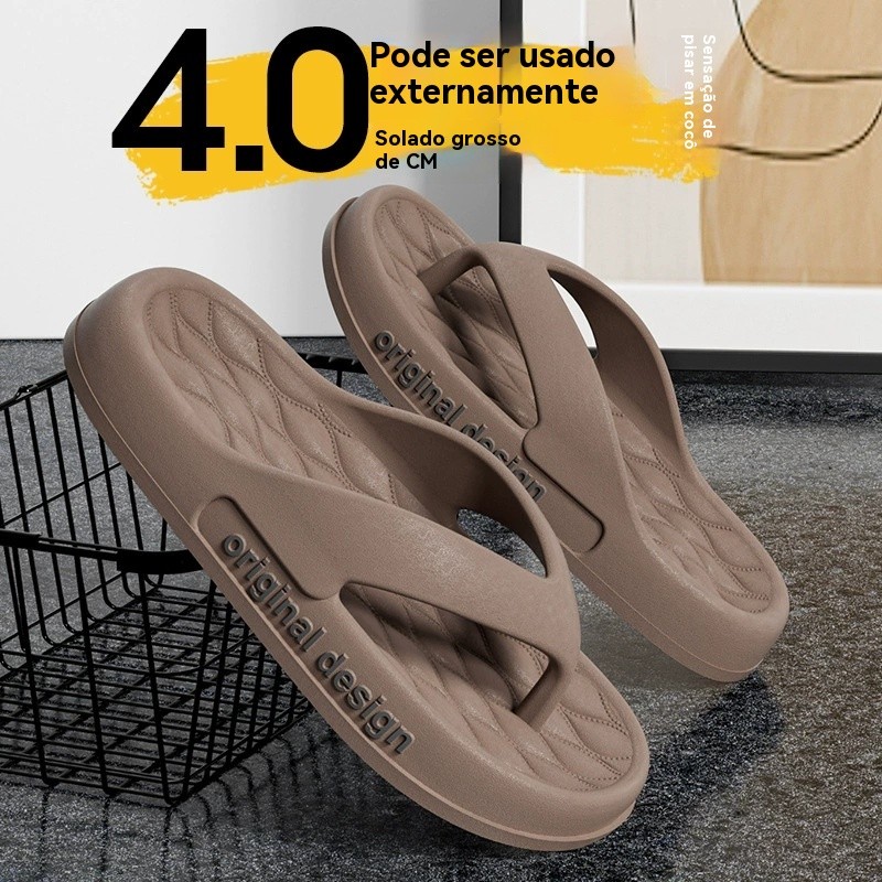 Flip-Flops Casual Simple Mens Premium Beach Shoes Mens Summer Trend Premium Slippers Four Seasons Home Guest Use