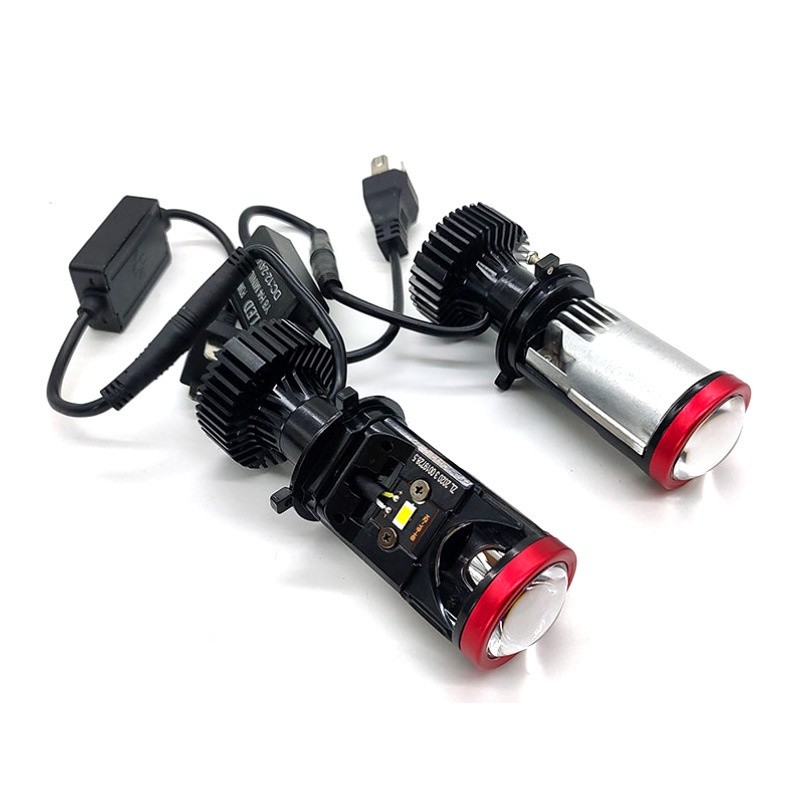 1คู่ หลอดไฟหน้า มินิโปรเจคเตอร์ รุ่นY8 Y9 Y6 ขั้ว H4 RHD ไฟหน้าLED รุ่นRและY6D-R ขั้ว H4 9005（HB3）หล