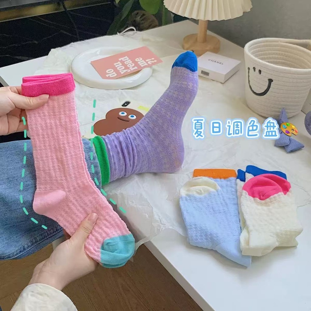 ถุงเท้าผู้หญิง แบบสวมสบาย ระบายอากาศได้ดี  #CZ110