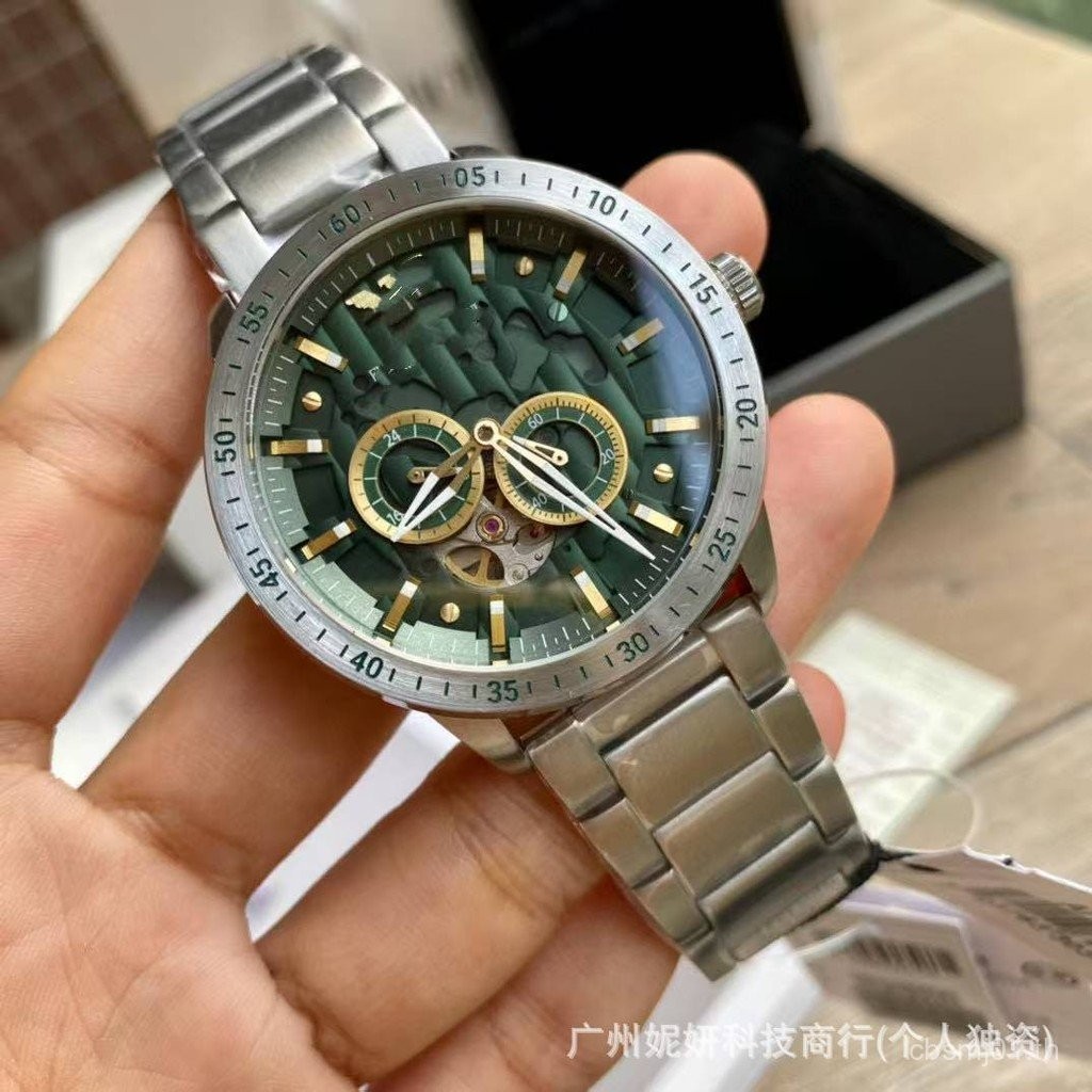 Little Red Book ขายดีนาฬิกากลไก AR60008 AR60007 สีดํา Samurai Hollow Steel Band เข็มขัดนาฬิกาคู่ 888