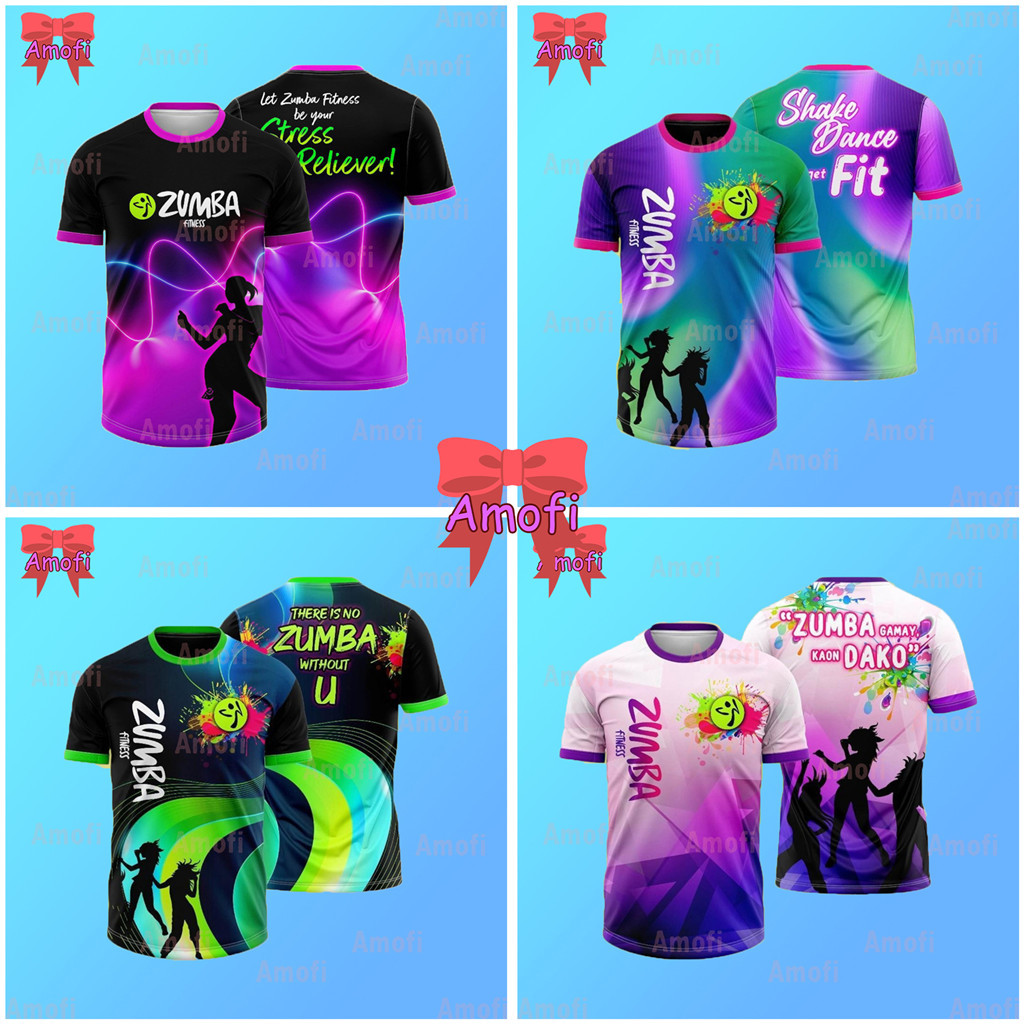 Love Zumba Full Sublimation สไตล์คลาสสิกรอบคอ Tees Hot Trends ZUMBA Dance Retro กีฬากลางแจ้ง ZUMBA p