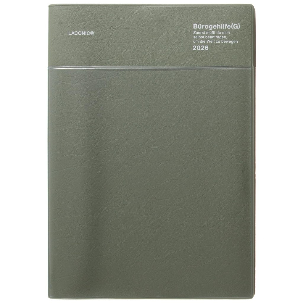 LACONIC 2026 Weekly Pocket Planner A5/B6 - Pink, Olive, Gray, White - Starts September 2025  
ㅤDirec