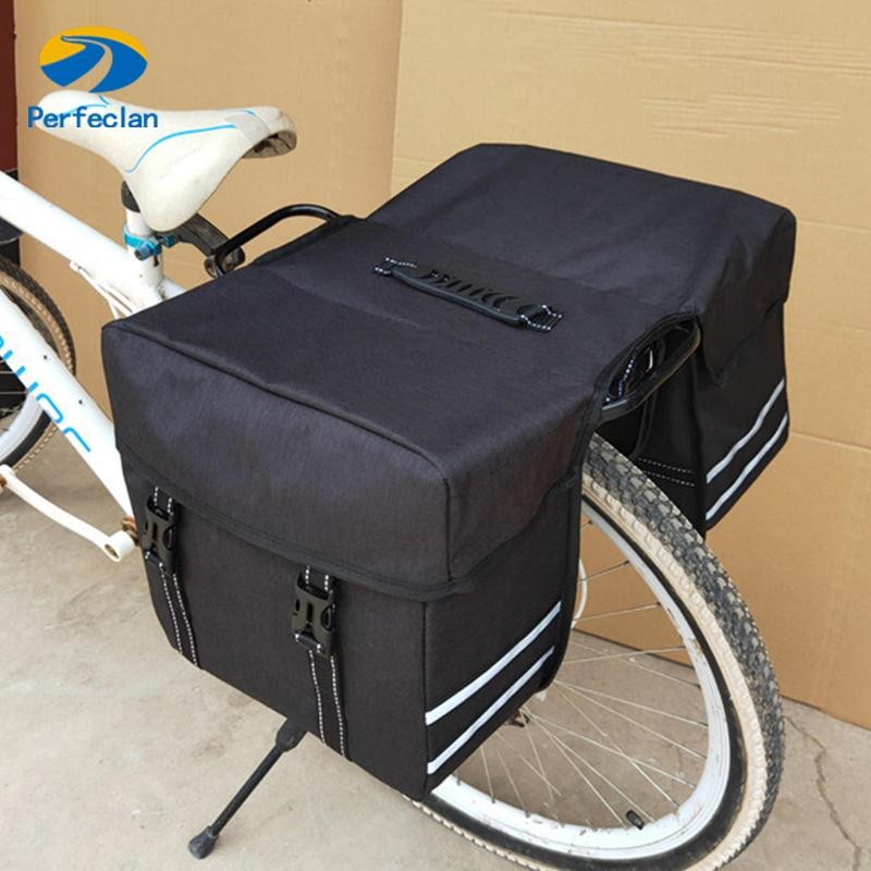 Perfectlan Bike Panniers กระเป๋าอานจักรยานสองด้านสำหรับช้อปปิ้งและท่องเที่ยว