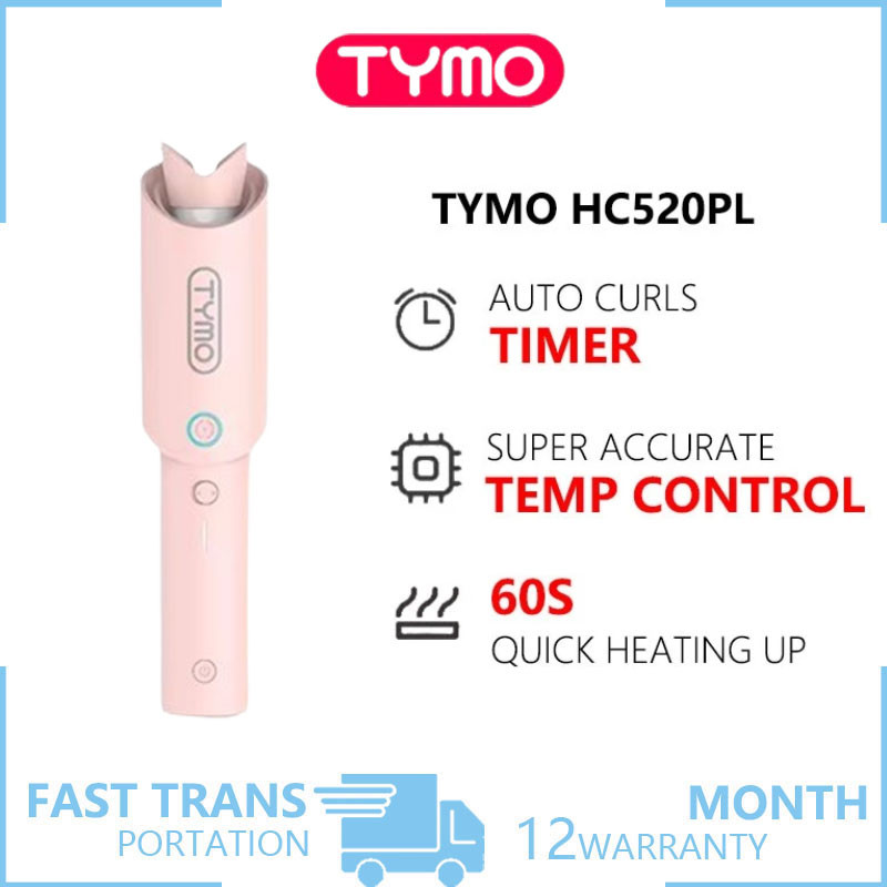 TYMO CURLGO แกนม้วนผมอัตโนมัติไอออนลบไร้สายแบบพกพา