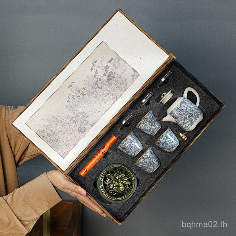 Zen Cultural Creative ธูป Dao Ru เตาเผา Kung Fu ชุดชาโฆษณาธุรกิจของขวัญระดับไฮเอนด์กิจกรรมองค์กรของท