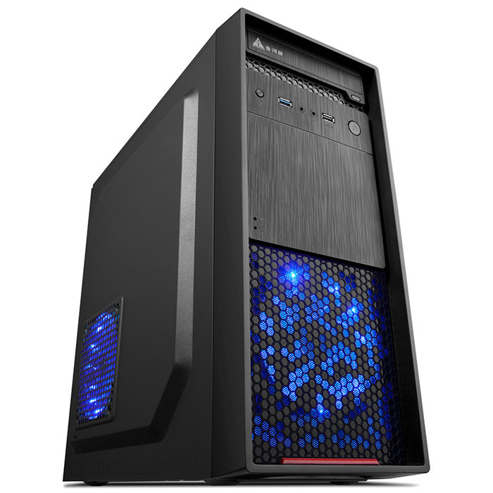 Jinhetian Chassis Jiayue 7003B Office Business Game Desktop Computer Chassis Front with U3.0
